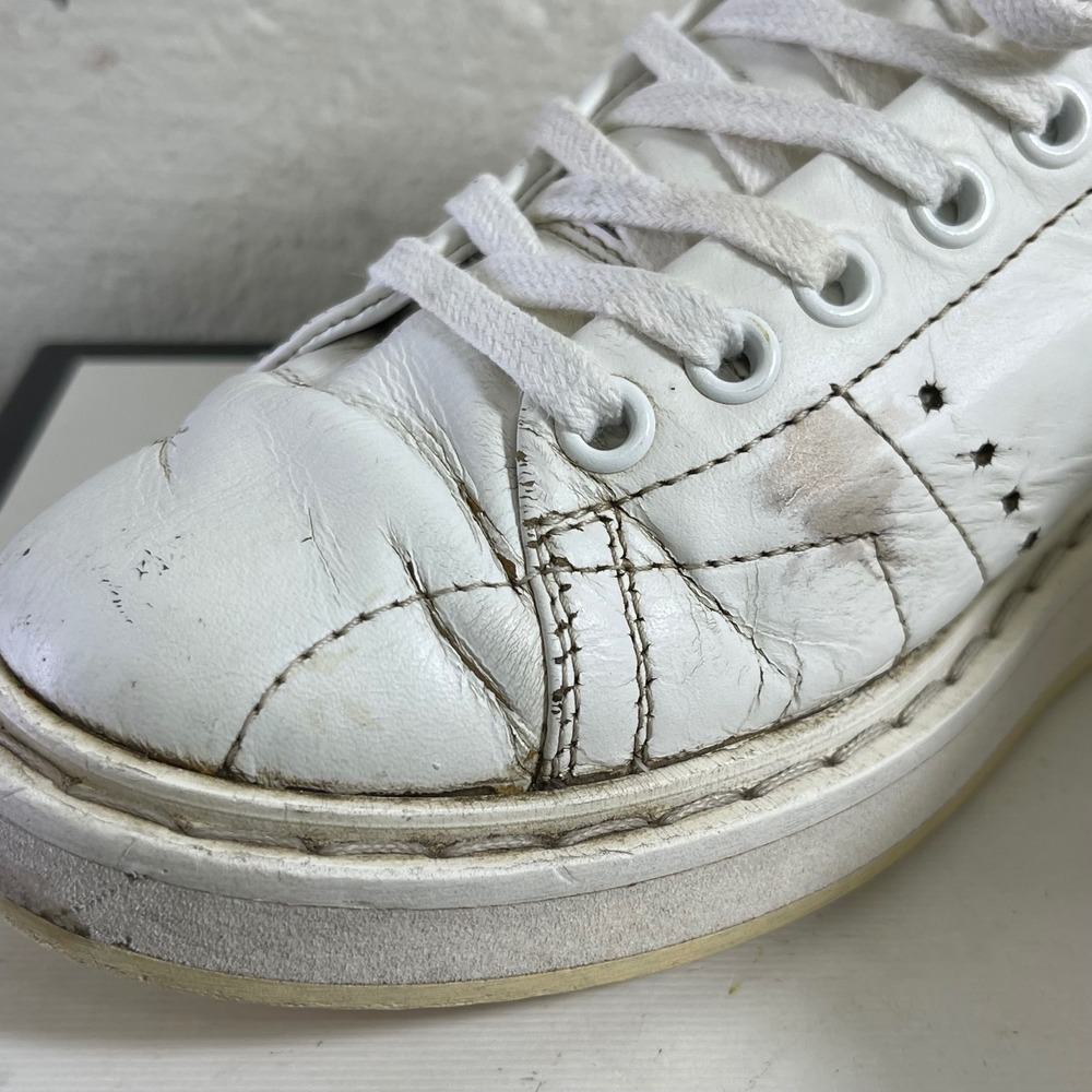 Golden Goose Starter White Leather Silver Glitter Sneakers Women's 36 EU/6 US - Picture 9 of 15